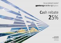Montenegro launches 25% cash rebate scheme