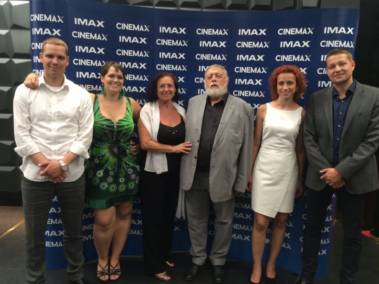 Family photo from the opening of the cinema in Bratislava