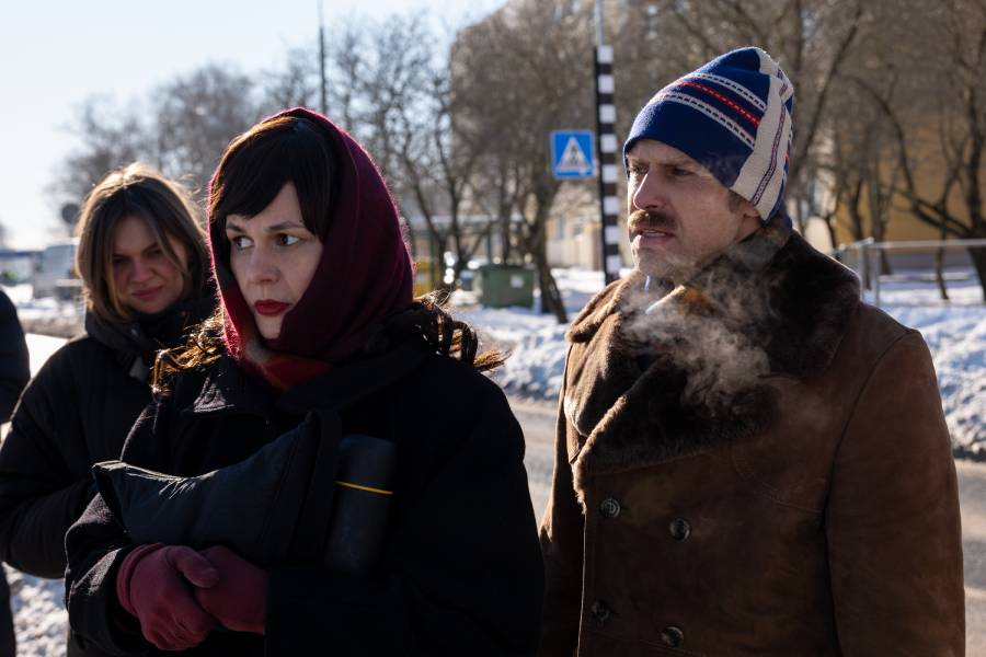 Ieva Seglina and Edgars Samitis in The Last Divorce of Communism by Teodora Markova Stanislavs Tokalovs and Tomas Vengris, photo by Emils Freimanis