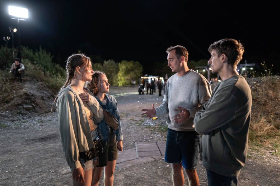 Michal Blaško on the set of Cowgirl, credit: nutprodukcia