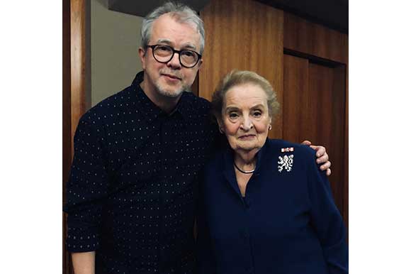 Petr Jančárek and Madeleine Albright
