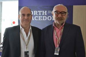 Mr. Vassilis Kosmopoulos and Gorjan Tozija at Cannes 2019