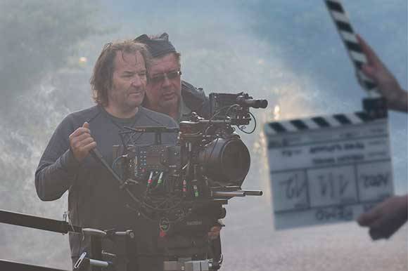 DOP Peter Zeitlinger and director Miroslav Mandić on the set of Sanremo