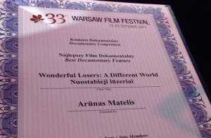 'Wonderful Losers. A Different World" by DGA-winner A. Matelis wins Best Documentary at Warsaw Film Festival