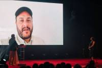 Mahdi Fleifel, the director of To a Land Unknown, the winner of the Transilvania Trophy