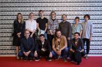 From left to right: Judita Gramulin (Croatia), Dawid Ullgren (Sweden), Hleb Papou (Italy), Jasmila Žbanić - mentor, Jakub Radej (Poland), Lora Mure-Ravaud (Switzerland), David Pinheiro Vicente (Portugal), Stijn Bouma (The Netherlans), David Gurgulia (Georgia), Neven Samardžić (Bosna and Hecegovina), Michal Ďuri&scaron; (Slovak Republic).  