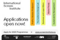 International Screen Institute &ndash; Elevating Global Film &amp; Media Talent: Applications for Programmes Open!