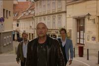 Lotos &Scaron;parovec, Dario Varga and Jurij Dreven&scaron;ek on the set of Cases of Inspector Vrenko