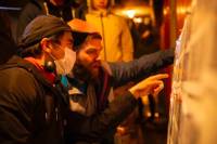 Director Luka Bursać on the set of Videotheque