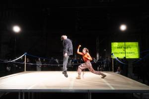 The award ceremony, directed by Sebastian Talmar, paid a humorous tribute to street fights and the film industry.