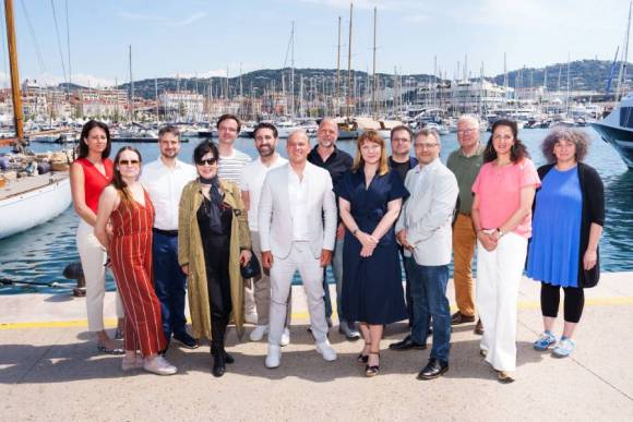 CICAE Board of Directors (from left to right): First row: Hannele Marjavaara (Kino Tapiola, Finland), Mira Staleva (Dom Na Kinoto, Bulgaria), Dr Christian Bräuer (AG Kino – Gilde, Germany), Marlena Gabryszewska (Stowarzyszenie Kin Studyjnych, Poland), Guillaume Bachy (AFCAE, France), Malika Rabahallah (Filmfest Hamburg, Germany), Tanja Helm (Cinematograph & Leokino, Austria). Second row: Eva Demeter, (Art Mozi Egyesület, Hungary), Michele Crocchiola (FICE, Italy), Sebastian Naumann (CICAE), Javier Pachón (PROMIO, Spain), Tobias Faust (Schweizer Studiofilmverband SSV, Switzerland), Laurent Callonec (Cinema L'Ecran, France), Detlef Rossmann (Casablanca-Kino, Germany)