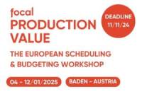 PRODUCTION VALUE 2025 &ndash; The European Scheduling and Budgeting Workshop