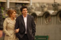 Mirjana Karanovic, (L) with David Thornton, in Tribeca-winning Serbian comedy "Here and There"