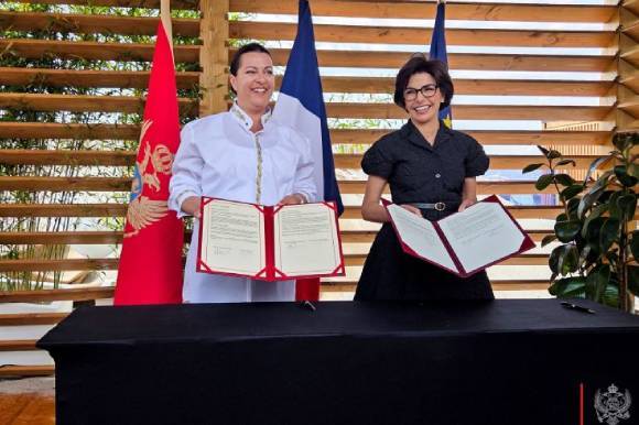 Ministers Tamara Vujović and Rašida Dati