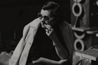 M&aacute;rta M&eacute;sz&aacute;ros on the set of DON&rsquo;T CRY, PRETTY GIRLS!