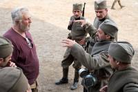 Predrag Antonijević on the set of Soldier's Lullaby